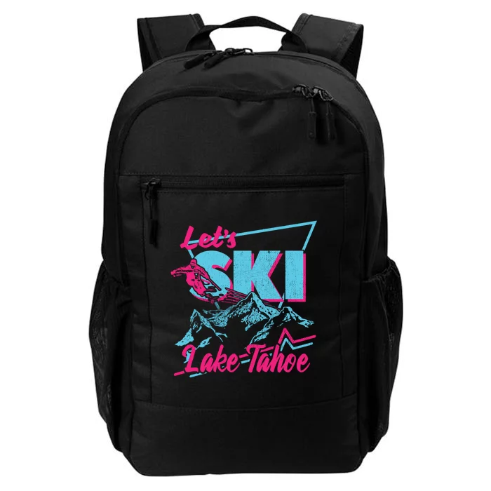 Vintage 80s 90s Skiing Clothes Retro Lake Tahoe Ski Daily Commute Backpack