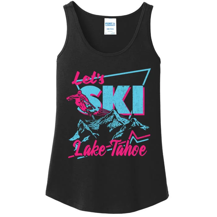 Vintage 80s 90s Skiing Clothes Retro Lake Tahoe Ski Ladies Essential Tank