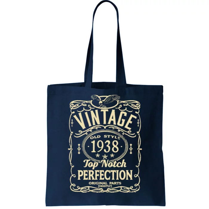 Vintage 85th Birthday top notch 1938 Tote Bag