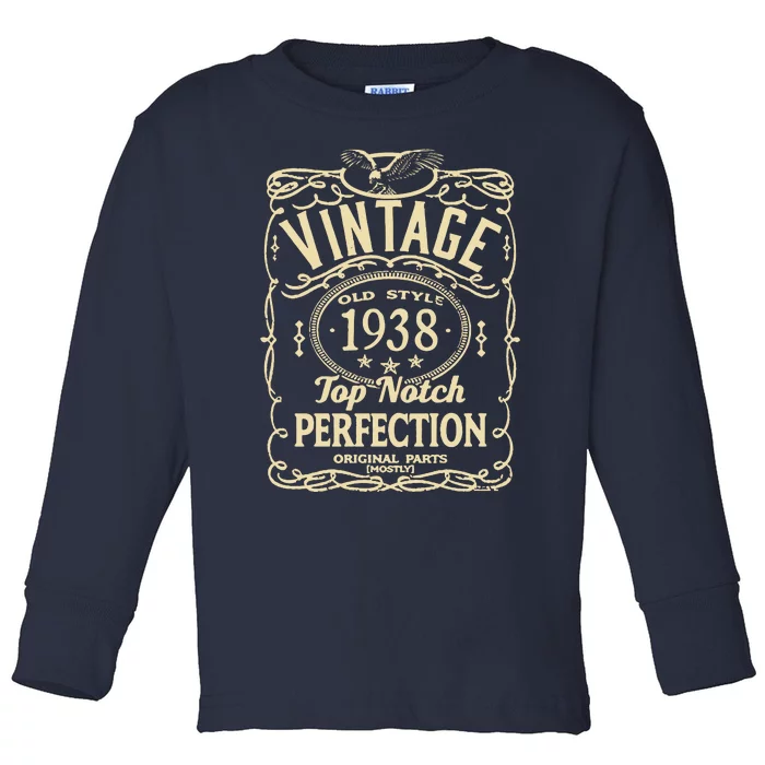 Vintage 85th Birthday top notch 1938 Toddler Long Sleeve Shirt