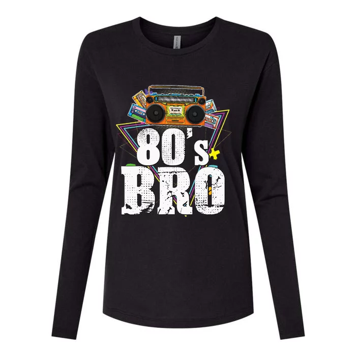 Vintage 80s Bro 1980s Fashion 80 Party Womens Cotton Relaxed Long Sleeve T-Shirt