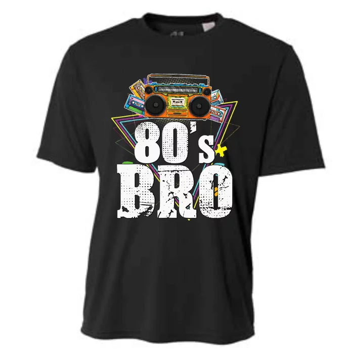 Vintage 80s Bro 1980s Fashion 80 Party Cooling Performance Crew T-Shirt