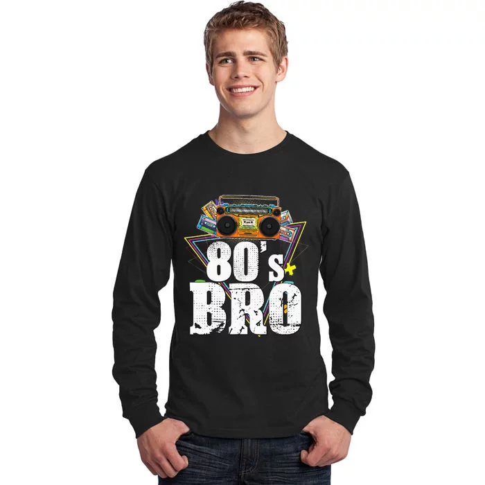 Vintage 80s Bro 1980s Fashion 80 Party Tall Long Sleeve T-Shirt