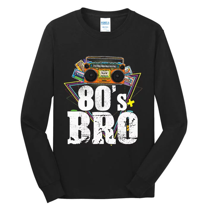 Vintage 80s Bro 1980s Fashion 80 Party Tall Long Sleeve T-Shirt