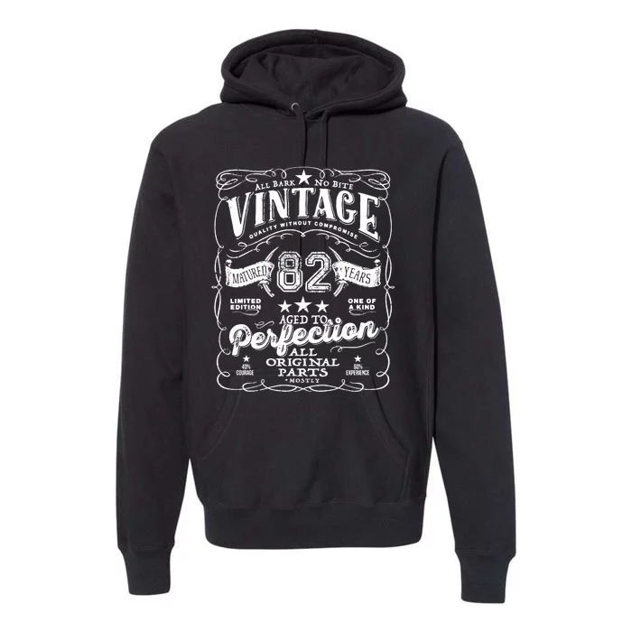 Vintage 82nd Birthday Perfection Original Part 1941 Premium Hoodie