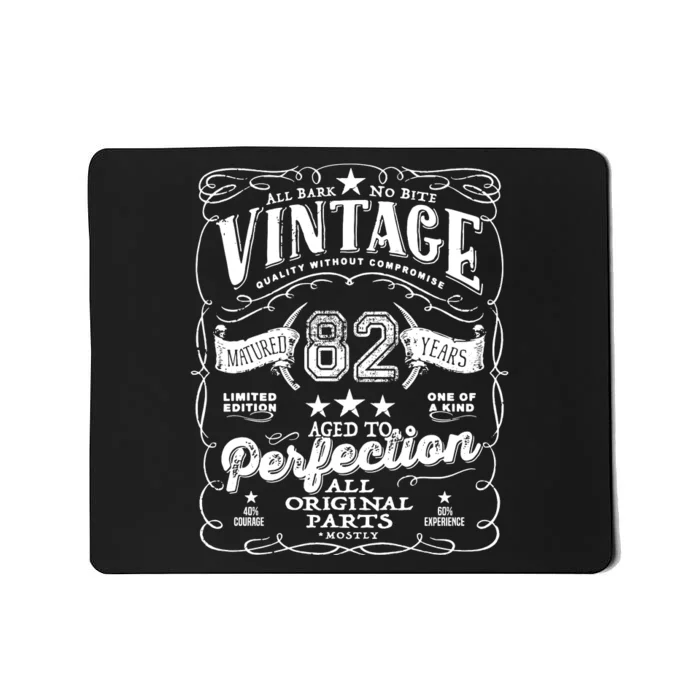 Vintage 82nd Birthday Perfection Original Part 1941 Mousepad