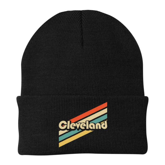 Vintage 80s Cleveland Ohio Knit Cap Winter Beanie