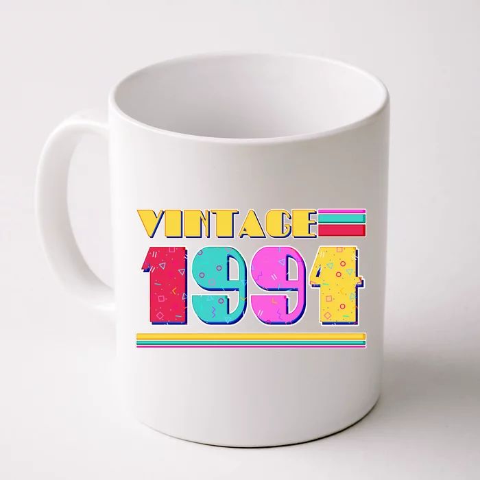 Vintage 80s Colors 1994 30th Birthday Front & Back Coffee Mug