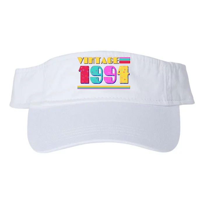 Vintage 80s Colors 1994 30th Birthday Valucap Bio-Washed Visor