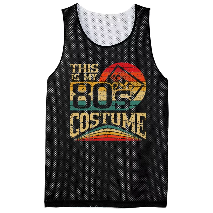 Vintage 80s Outfit This Is My 80S Costume Party Mesh Reversible Basketball Jersey Tank