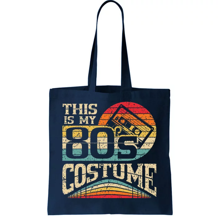 Vintage 80s Outfit Women Men This Is My 80s Costume Party Tote Bag