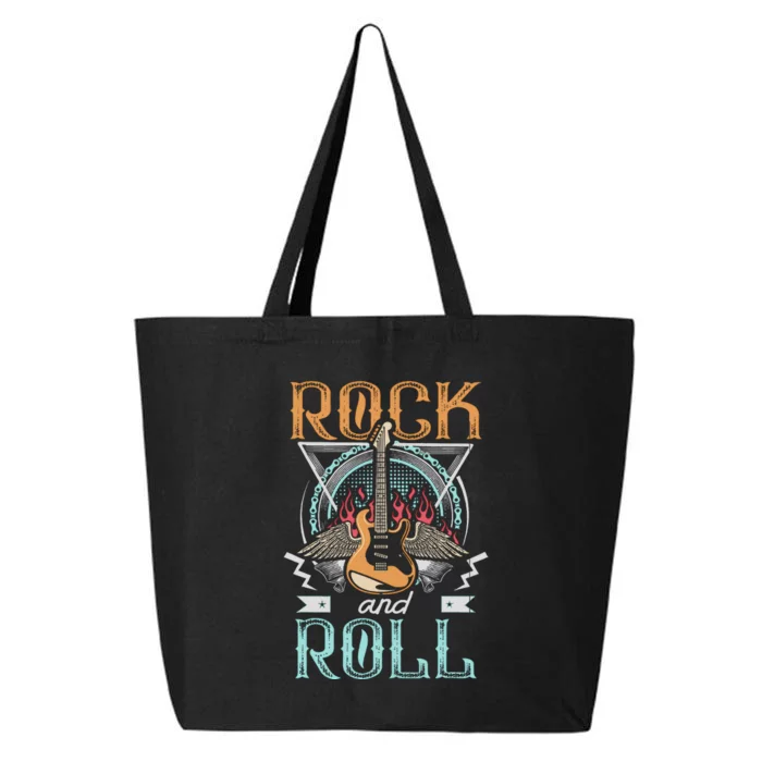 Vintage 80s Rock & Roll Music Guitar Wings 25L Jumbo Tote