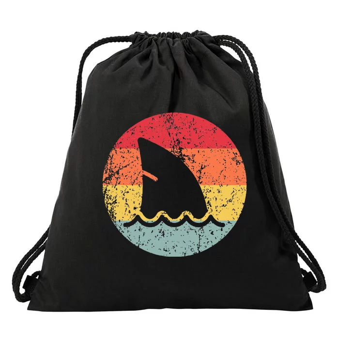 Ventage 80s Shark Clothes Shark Party Drawstring Bag