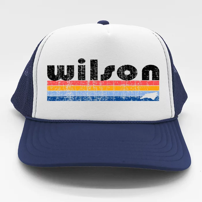 Vintage 80s Style Wilson Nc Trucker Hat