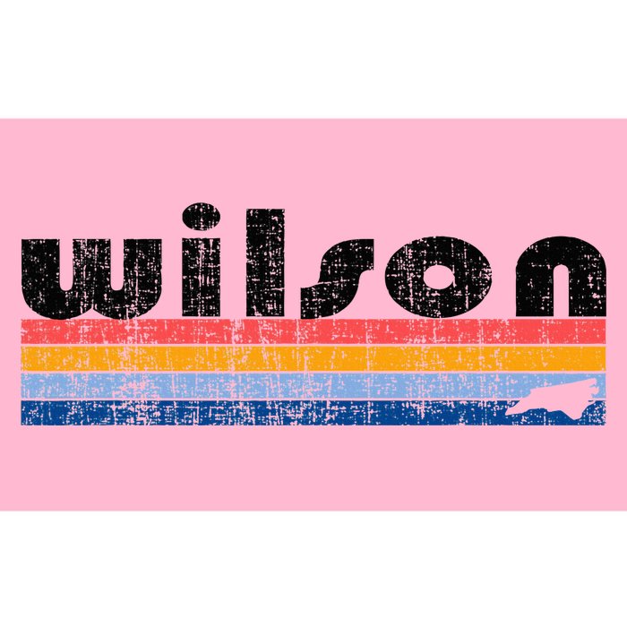 Vintage 80s Style Wilson Nc Bumper Sticker