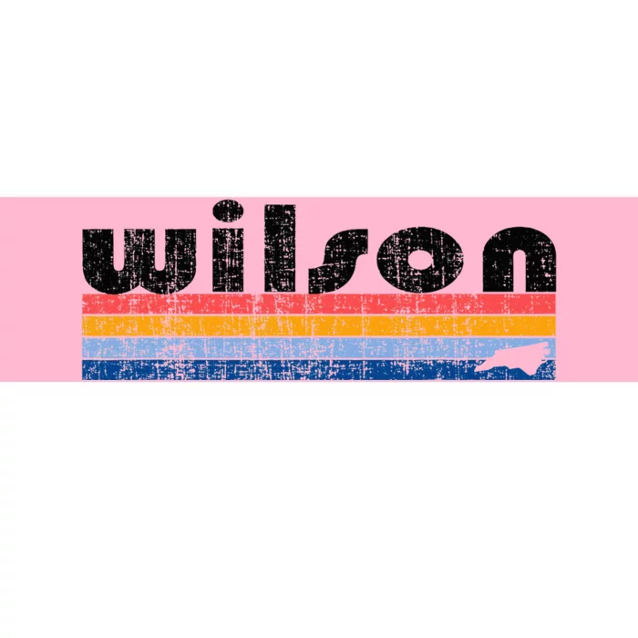 Vintage 80s Style Wilson Nc Bumper Sticker