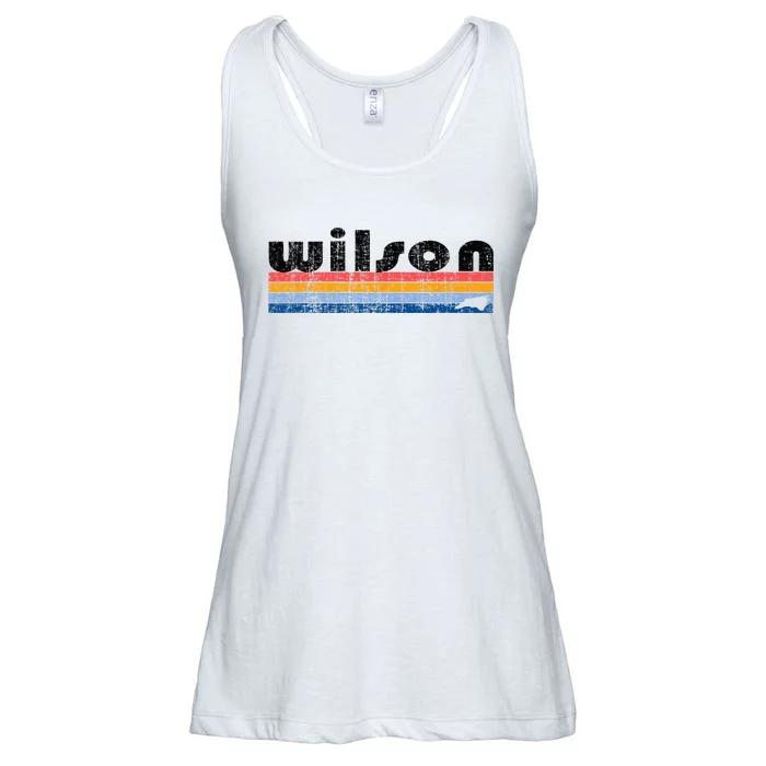 Vintage 80s Style Wilson NC Ladies Essential Flowy Tank