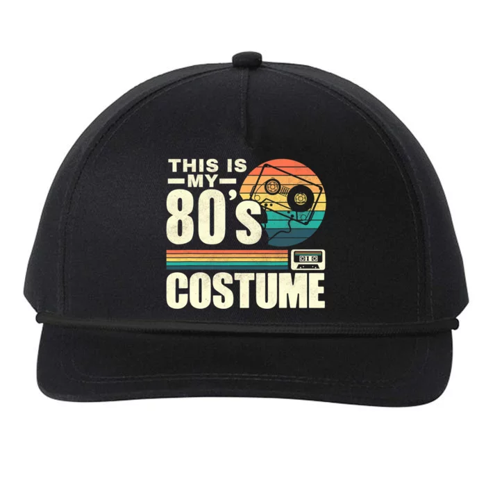 Vintage 80s This is My 80's Costume Party Retro Snapback Five-Panel Rope Hat