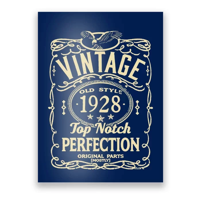 Vintage 95th Birthday top notch 1928 Poster