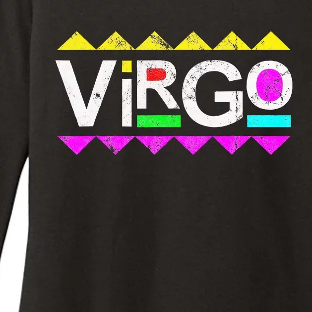 Virgo 90s Horoscope Zodiac Sign Astrology Gift Womens CVC Long Sleeve Shirt