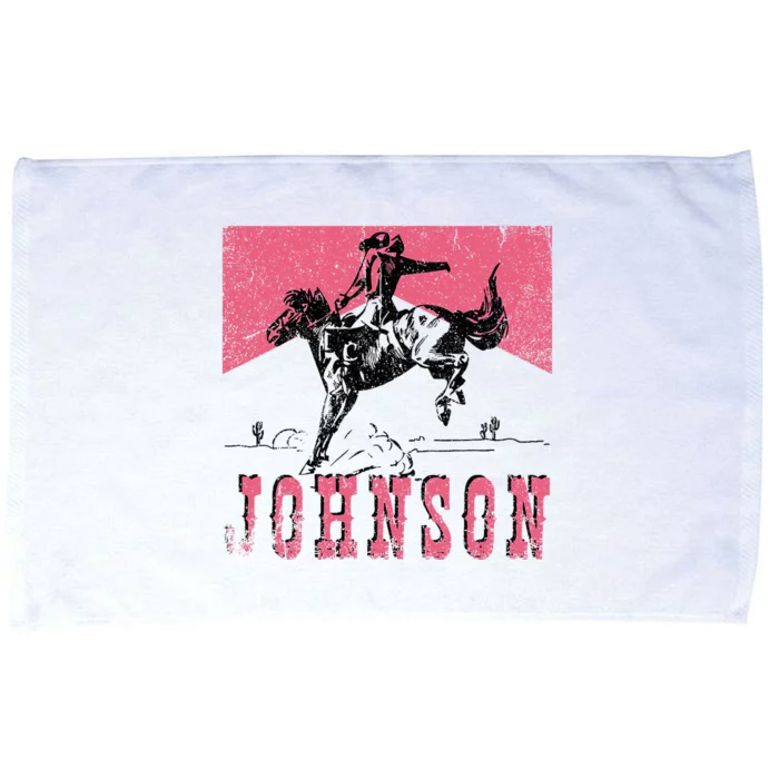 Vintage 90s Johnson Name Personalized Microfiber Hand Towel