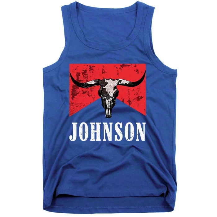 Vintage 90s Johnson Name Personalized Tank Top