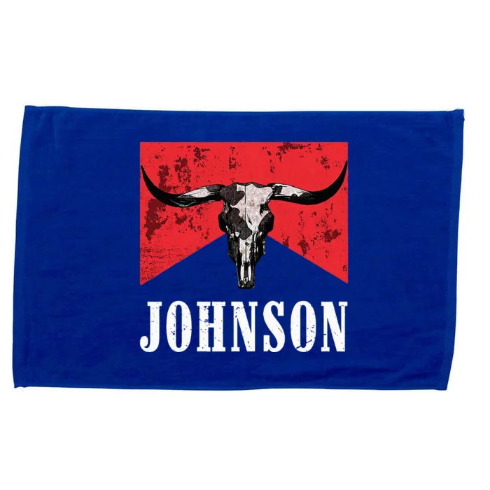 Vintage 90s Johnson Name Personalized Microfiber Hand Towel