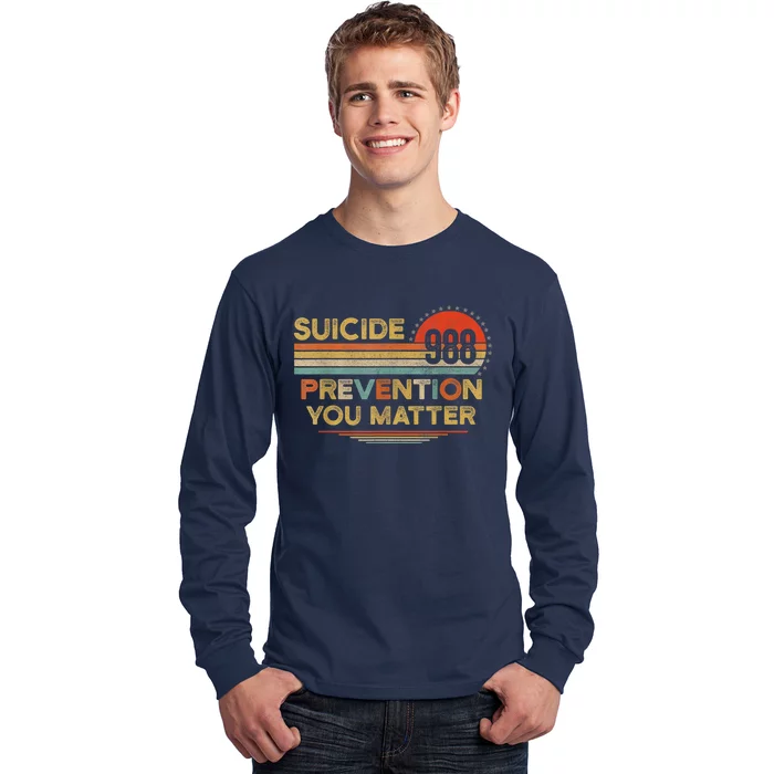 Vintage 988 Suicide Prevention 988 Long Sleeve Shirt