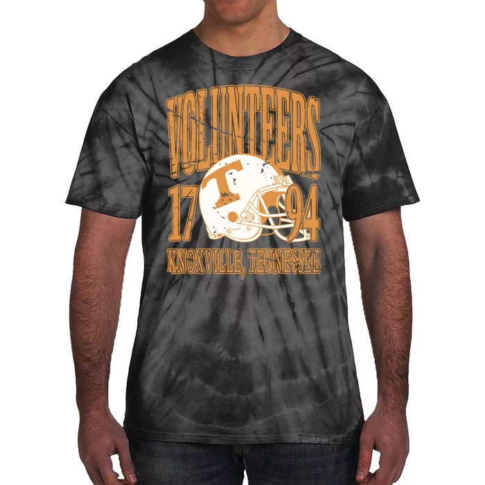 Vintage 90s Volunteers Football Tennessee Tie-Dye T-Shirt