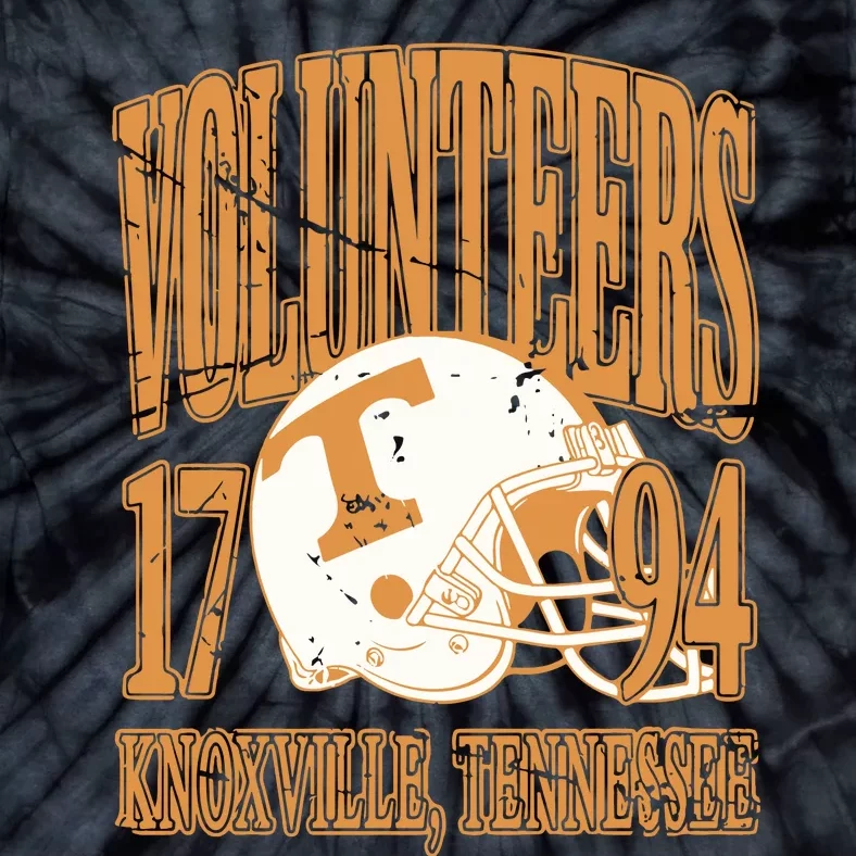 Vintage 90s Volunteers Football Tennessee Tie-Dye T-Shirt