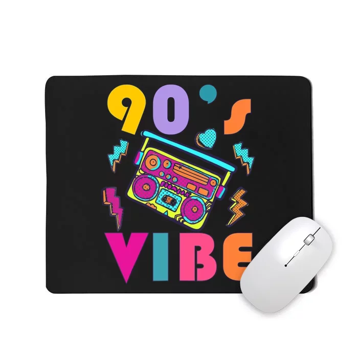 Vintage 90s Vibe 90s Music Lover I Heart The Nineties Mousepad