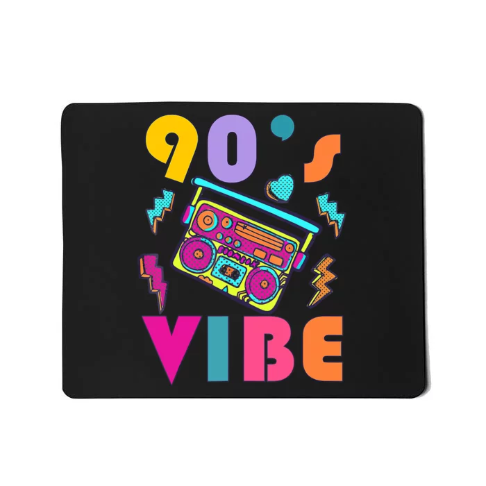 Vintage 90s Vibe 90s Music Lover I Heart The Nineties Mousepad