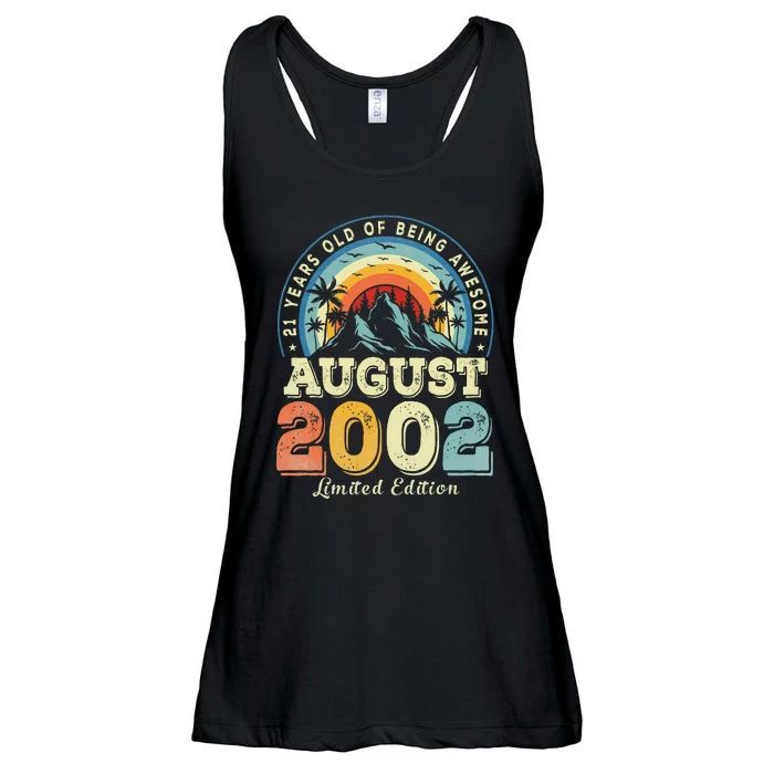 Vintage August 2002 Birthday Limited Edition 21 Year Old Ladies Essential Flowy Tank