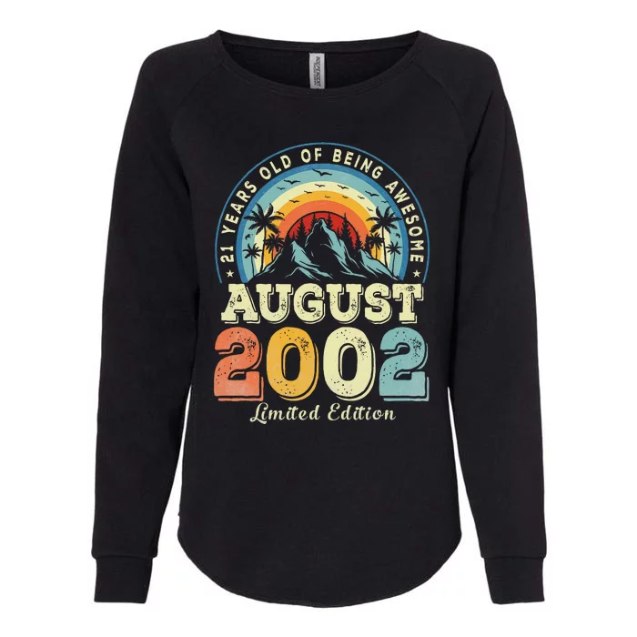 Vintage August 2002 Birthday Limited Edition 21 Year Old Womens California Wash Sweatshirt