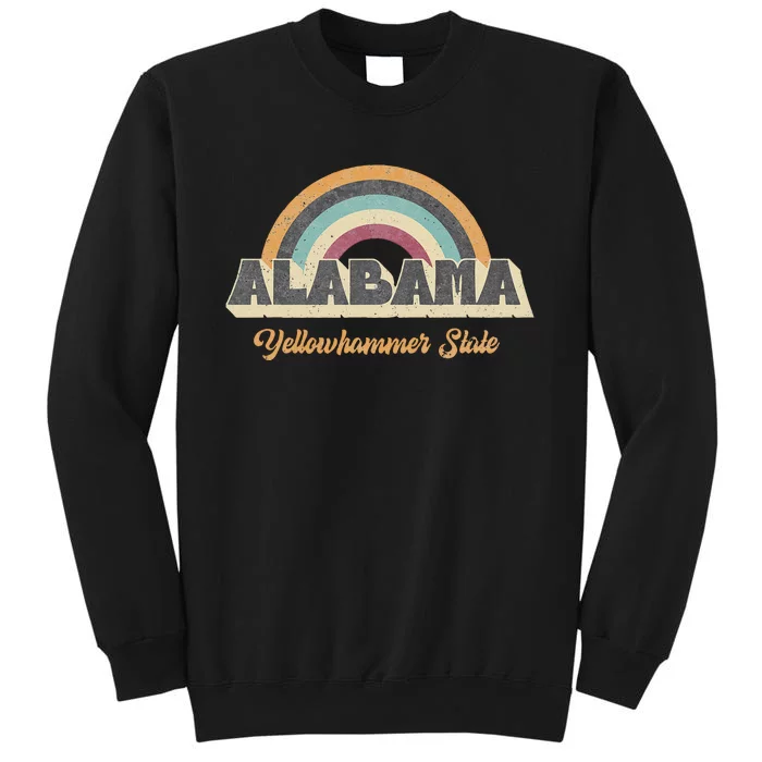 Vintage Alabama 70s 80s 90s Retro Lover Slogan Design Tall Sweatshirt