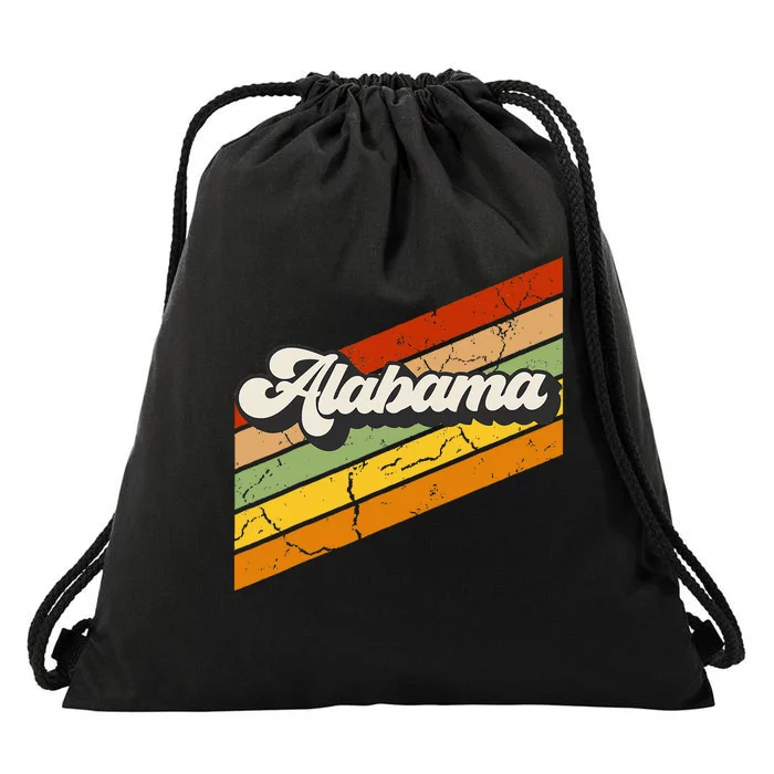 Vintage Alabama 80s Retro Drawstring Bag