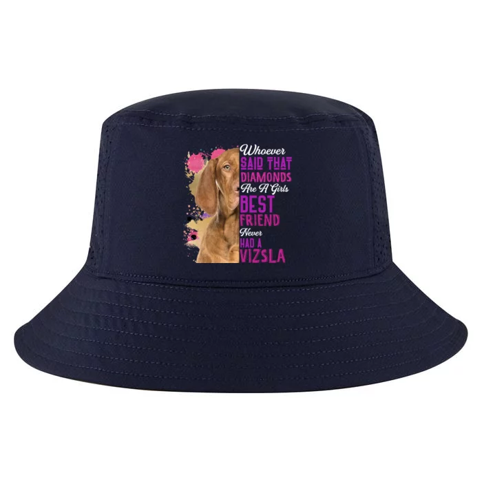 Vizsla Are A Girls Best Friend Dog Mama Funny Mothers Day Great Gift Cool Comfort Performance Bucket Hat