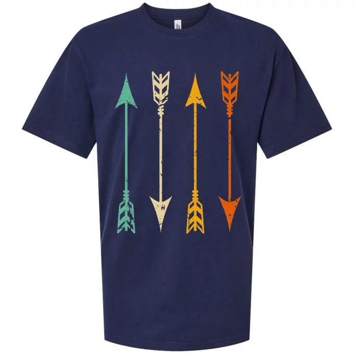 Vintage Archery Arrows for Bow Hunting Retro Sueded Cloud Jersey T-Shirt