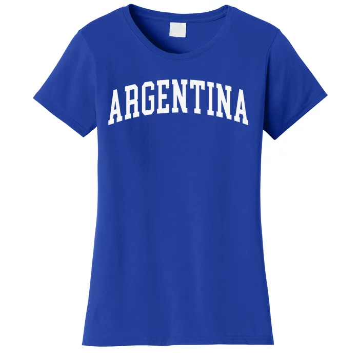 Vintage Argentina Argentinian Flag Pride Women's T-Shirt