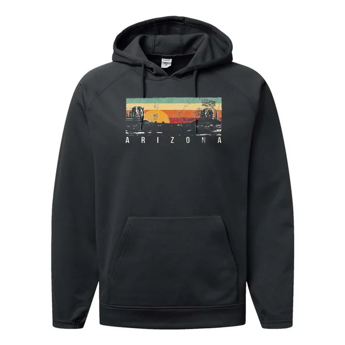 Vintage Arizona AZ Performance Fleece Hoodie