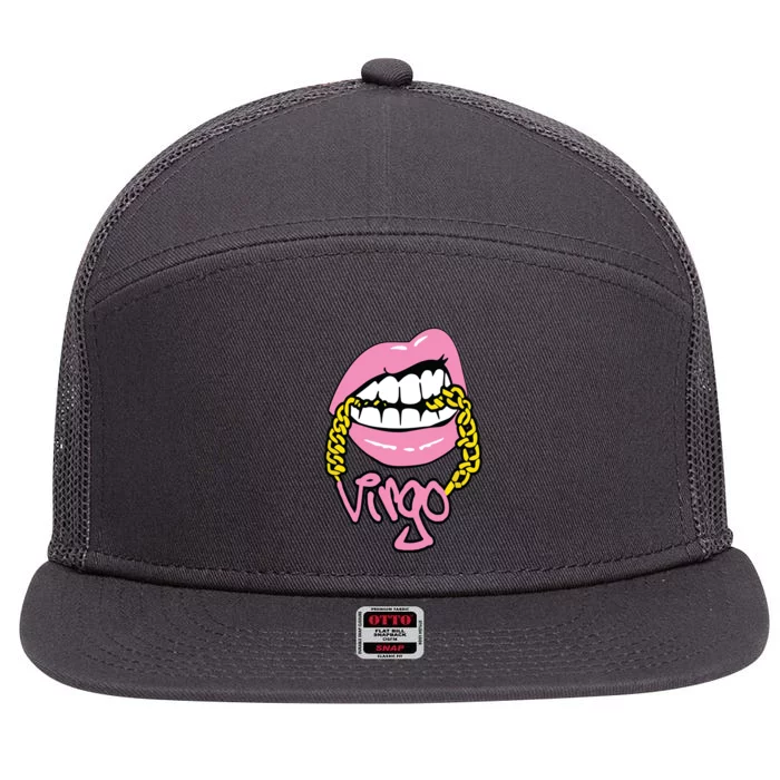 Virgo August And September Birthday 7 Panel Mesh Trucker Snapback Hat