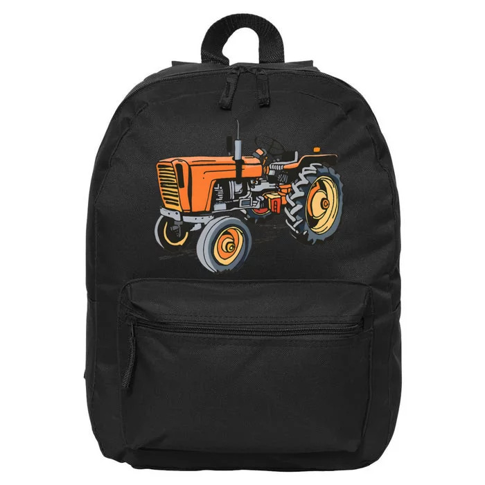 Vintage Allis And Chalmers 5050 Tractor 1977 Product 16 in Basic Backpack