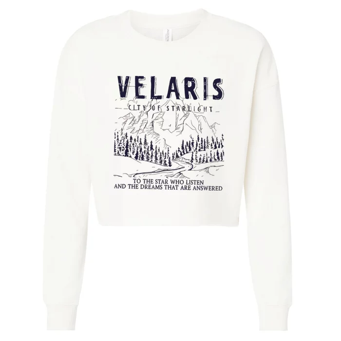 Velaris Acotar Acotar Night Court City Of Starlight Cropped Pullover Crew