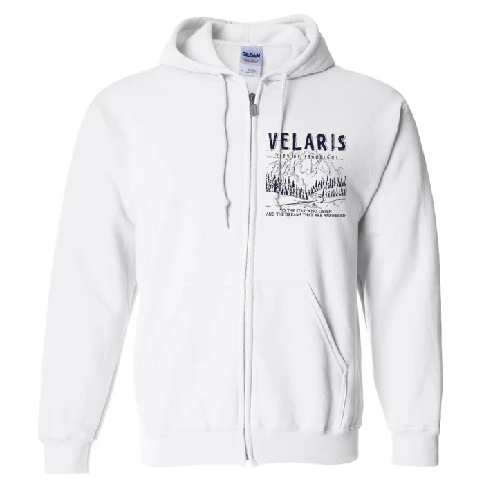 Velaris Acotar Acotar Night Court City Of Starlight Full Zip Hoodie