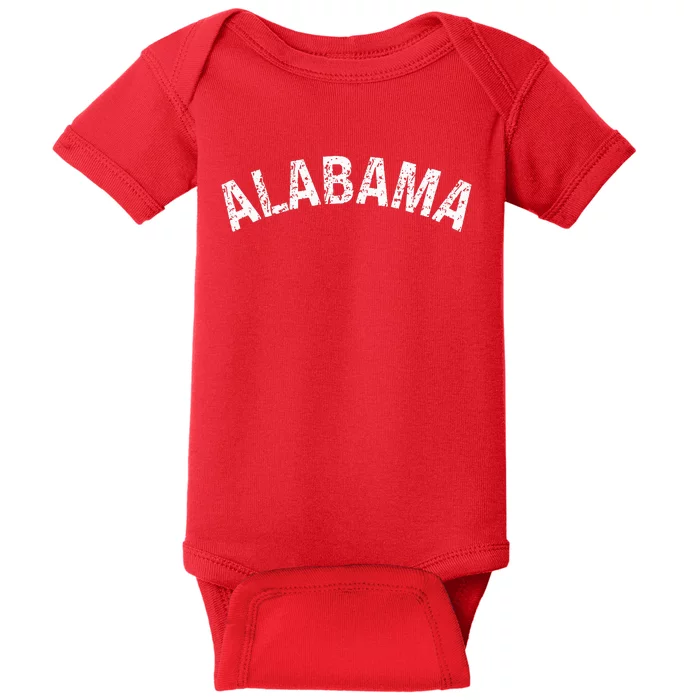 Vintage Alabama Alabama Red Baby Bodysuit