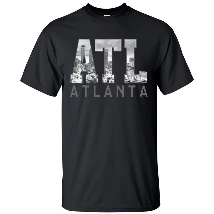 Vintage Atl Atlanta Skyline Georgia Est. 1847 Souvenir Gifts Tall T-Shirt