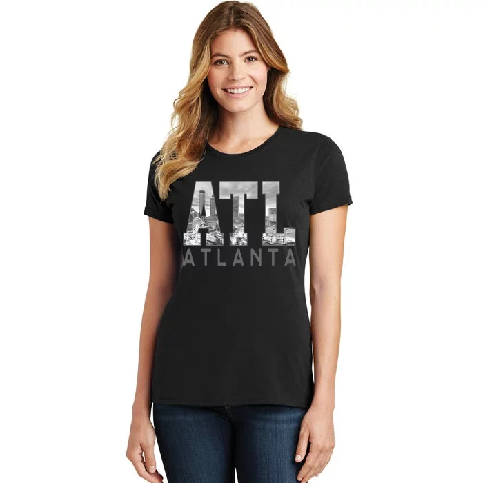 Vintage Atl Atlanta Skyline Georgia Est. 1847 Souvenir Gifts Women's T-Shirt