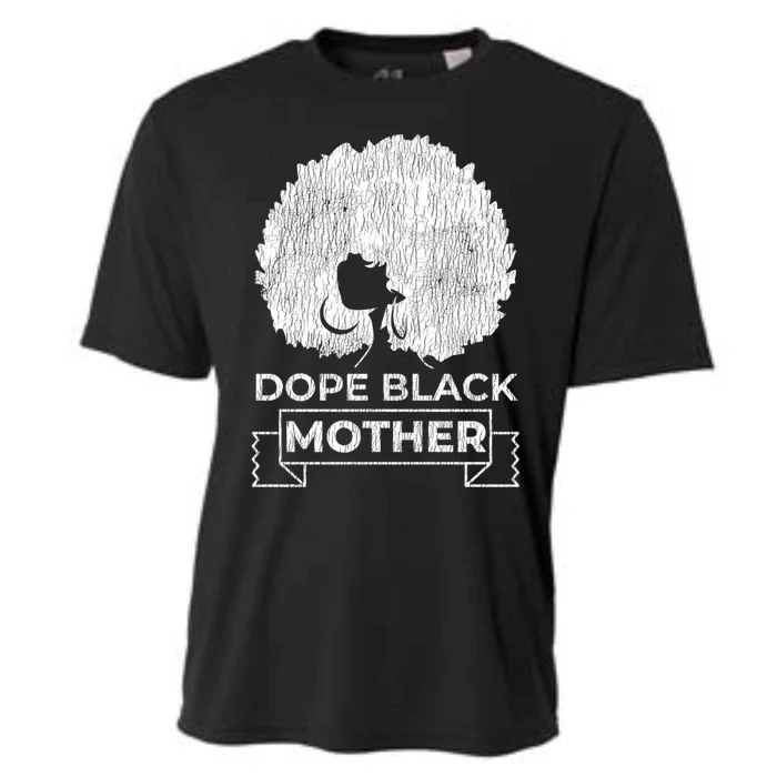 Vintage African Afro Dope Black Queen Mom Mother's Day Gift Funny Gift Cooling Performance Crew T-Shirt