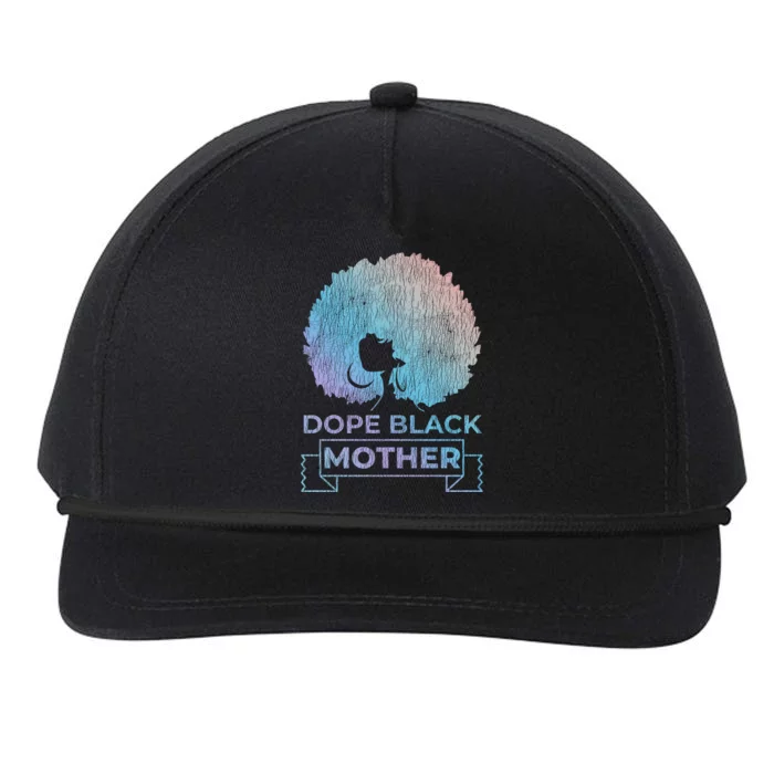 Vintage African Afro Dope Black Queen Mom Mother's Day Gift Cool Gift Snapback Five-Panel Rope Hat