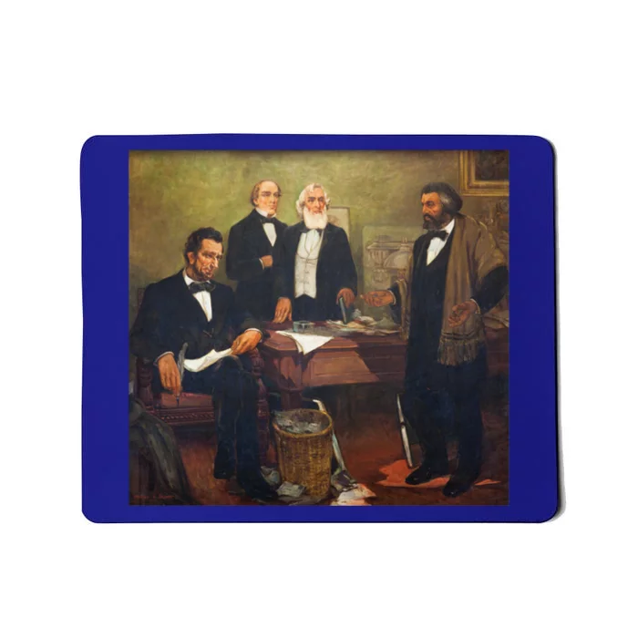 Vintage Art Abraham Lincoln Frederick Douglass Juneteenth Cute Gift Mousepad